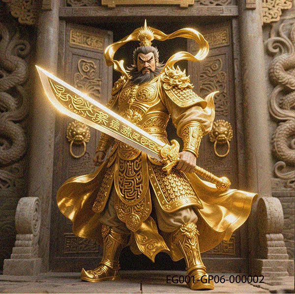 EG001-GP06:Home Guardian Plaque---Goldenflare Demon Slayer