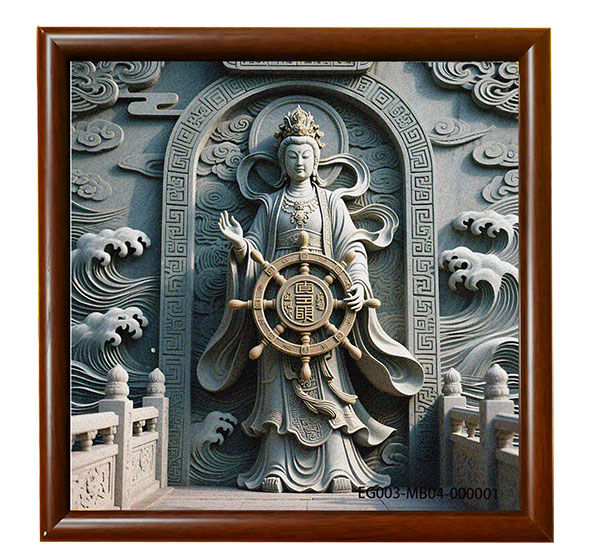 EG003-MB04:Maritime Guardian Plaque-Divine Rudder Seal - Image 3