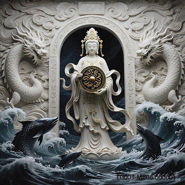 EG003-MB06:Maritime Guardian Plaque-Black Shark Aegis